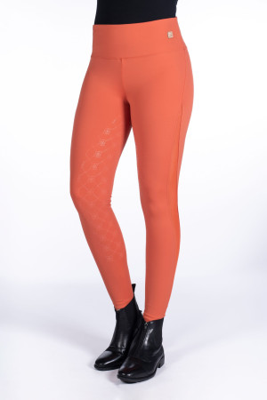 Legginsy damskie HKM "Edinburgh Mesh" Brandy
