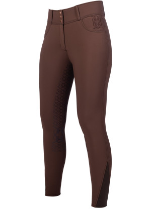 Bryczesy zimowe damskie HKM "Arctic Bay" Dark Brown 24h