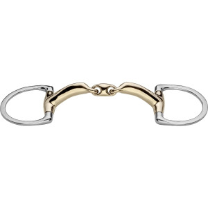 Wędzidło Sprenger podwójnie łamane NOVOCONTACT D-ring Sensogan 16 mm