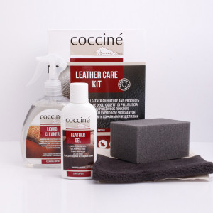 Zestaw do pielęgnacji mebli i wyrobów skórzanych "Leather Care Kit" Coccine