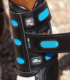 Ochraniacze crossowe przednie Premier Equine "Air Cooled Original Eventing Boots Front" Black