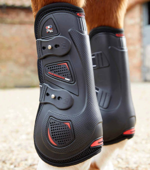 Ochraniacze przednie Premier Equine "Kevlar Airtechnology Tendon Boots" Black