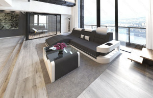 Rozkładana Sofa Designerska WAVE w Kształcie Litery L, Ekskluzywna, Kolor Beżowy
