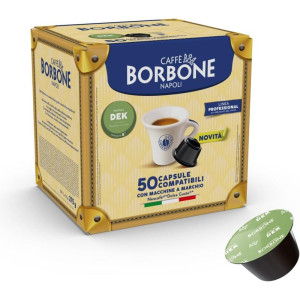 Caffè Borbone 50 Miscela Dek Verde Linea Professional Capsule  Compatibili Dolce Gusto