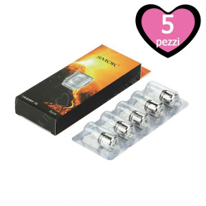 Smok V8 Baby T6 Core Resistenza  Head Coil Per Atomizzatore Tfv Baby E Tfv8 Big Baby - 5 Pezzi