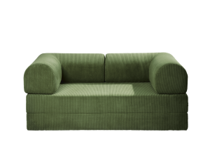 Canapé convertible Likeepli 180x200cm - Velours côtelé Vert