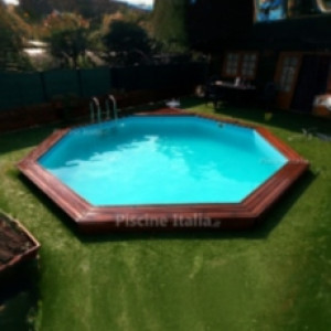 Piscine Italia Piscina in legno fuori terra JARDIN 537 - kit interrata