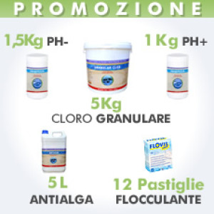 Piscine Italia Kit acqua verde 20/50 mc acqua