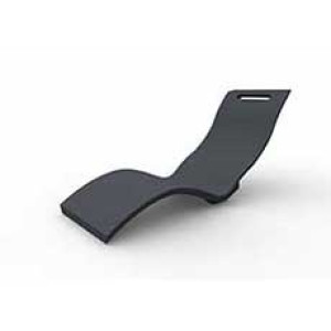 Piscine Italia Sedia a sdraio SERENDIPITY CHAISE - solo seduta - ANTRACITE