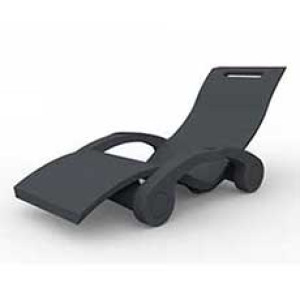 Piscine Italia Sedia a sdraio SERENDIPITY CHAISE galleggiante - ANTRACITE