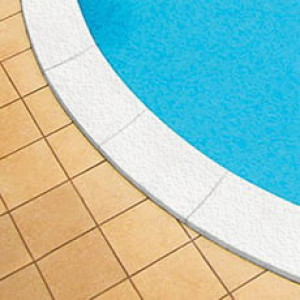 Piscine Italia Bordo piscina color Bianco per piscina tonda Skyblue 416