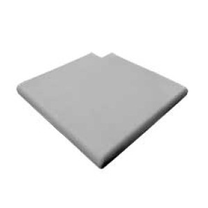 Piscine Italia Bordo per piscina PIATTO - color grigio, angolo retto