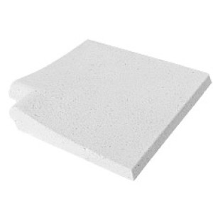 Piscine Italia Bordo perimetrale per piscina SABBIATO - color bianco, angolo retto