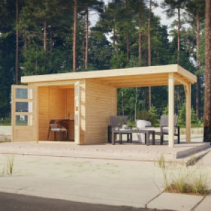 Piscine Italia Casa da giardino Asky 2 in legno massello nordico