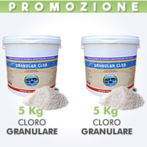 Piscine Italia 10 Kg di cloro granulare in polvere