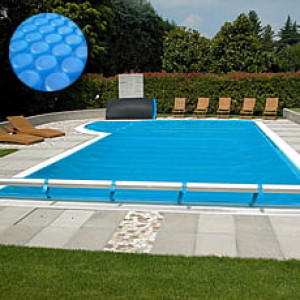 Piscine Italia Copertura estiva a bolle SU MISURA per PISCINA a FORMA LIBERA