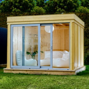 Piscine Italia Gazebo da giardino Garden Cube SET D - 3x3m