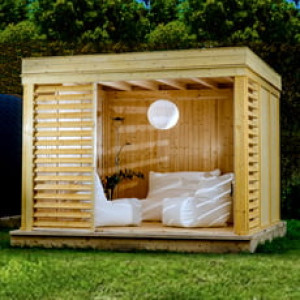 Piscine Italia Gazebo da giardino Garden Cube SET B - 3x3m