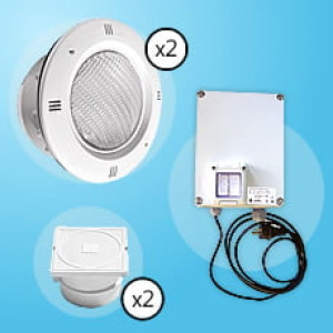 Piscine Italia Kit 2 proiettori con trasformatore