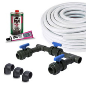 Piscine Italia Kit di collegamento BYPASS - ELETTROLISI del sale - Pompa di calore