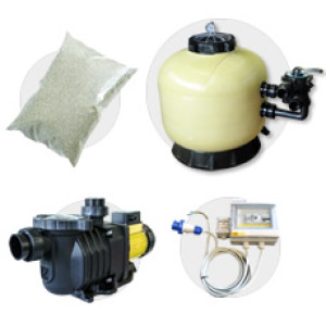 Piscine Italia Kit filtrazione con TIRRENO SIDE 750