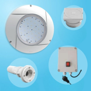 Piscine Italia Kit proiettore LED RGB per piscine in cemento