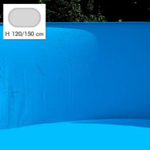 Piscine Italia Liner per piscina OVALE 1000 h 120 - Colore azzurro