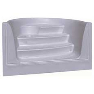 Piscine Italia Scala monoblocco in vetroresina per piscina interrata colore grigio