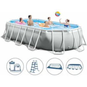 Piscine Italia Piscina fuori terra Intex Ovale Prism Frame 26796 503x274x122cm