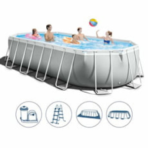 Piscine Italia Piscina fuori terra Intex Ovale Prism Frame 26798 610x305x122cm