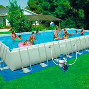 Piscine Italia Piscina fuori terra in tubolari INTEX ULTRAFRAME 975 con filtro sabbia