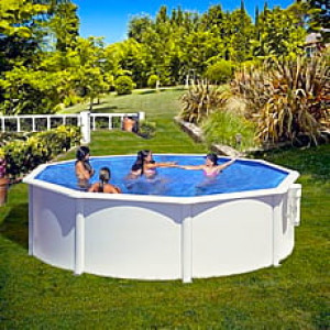 Piscine Italia Piscina fuori terra GRE in acciaio rotonda 460x1,20 BORA BORA KITPR453