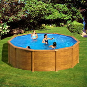 Piscine Italia Piscina fuori terra GRE acciaio Rotonda 350x1,32 MAURITIUS KITPR358WO