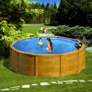 Piscine Italia Piscina fuori terra GRE acciaio Rotonda 460x1,32 MAURITIUS KITPR458WO