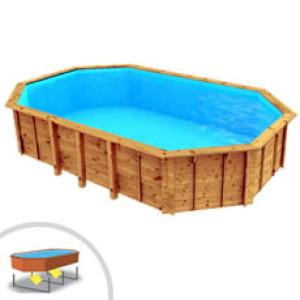 Piscine Italia Piscina in legno autoportante ottagonale Riva 727
