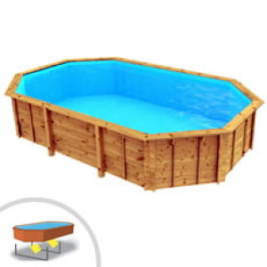 Piscine Italia Piscina in legno indipendente ottagonale Riva 563