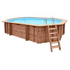 Piscine Italia Piscina in legno fuori terra JARDIN 607 liner azzurro