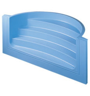 Piscine Italia Scala Romana per piscina in vetroresina colore azzurro