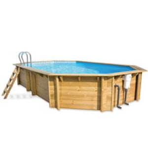 Piscine Italia Piscina in legno autoportante ottagonale Weva LUXE 640 - h 1,33 m