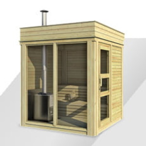 Piscine Italia Sauna da esterno Glass 2x2 m