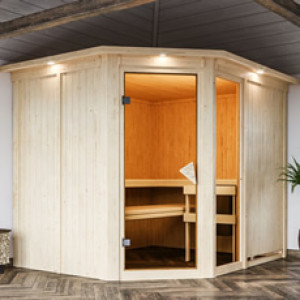 Piscine Italia Sauna finlandese Fedora 3 68 mm - 231x196x198 cm
