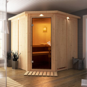 Piscine Italia Sauna finlandese Gelsomina 68 mm - 196x196x198 cm