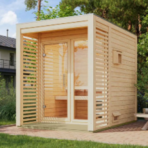 Piscine Italia Sauna finlandese da giardino Paul PC in massello 38mm