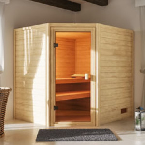 Piscine Italia Sauna finlandese da interno Elsa in massello 38 mm