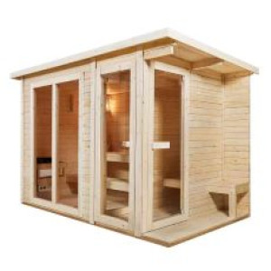 Piscine Italia Sauna finlandese da giardino in massello 320x180 cm - Life 320