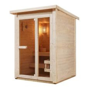 Piscine Italia Sauna finlandese da giardino in massello 145x150 cm - Life 145