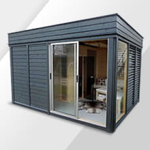 Piscine Italia Sauna finlandese da giardino Garden Cube 4x3 m