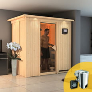 Piscine Italia Sauna finlandese multifunzione Variado con stufa COMBO-BIO 3,6 kW