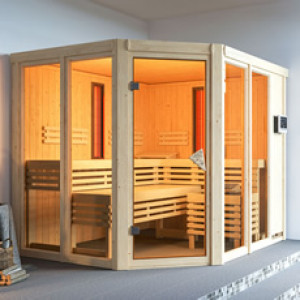 Piscine Italia Sauna multifunzione finlandese infrarossi Eva per centro benessere