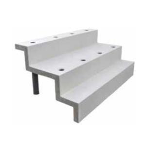 Piscine Italia Scala piscina relax con seduta d. 50 x 120 cm - h. 90 cm
